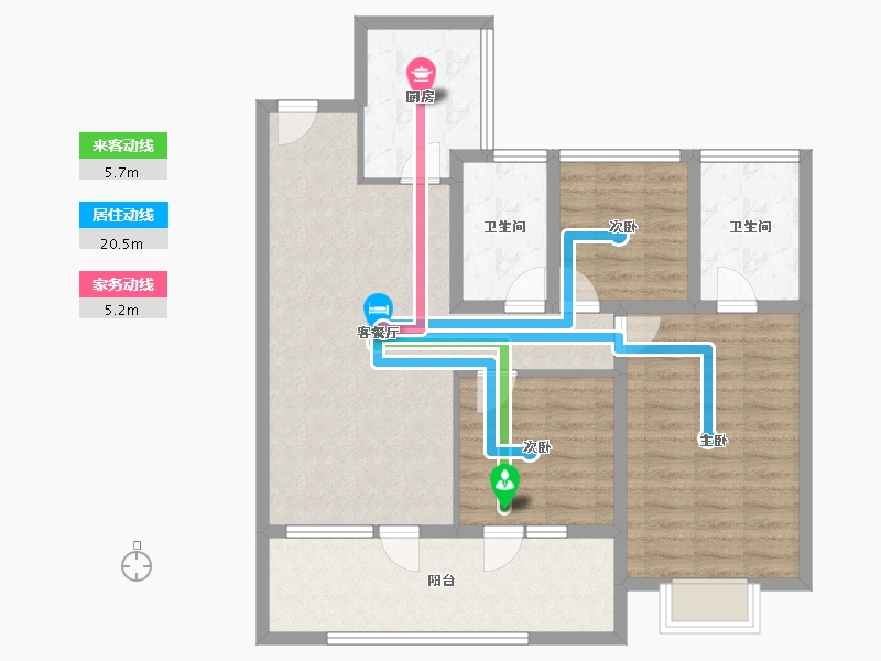 山东省-青岛市-融海·启城-94.34-户型库-动静线