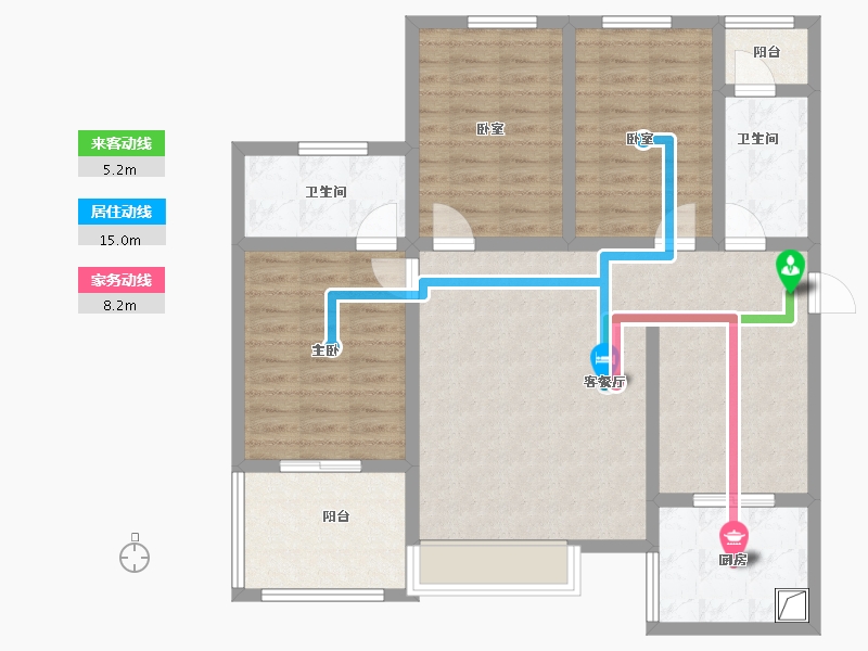 陕西省-西安市-泾干学府-98.92-户型库-动静线