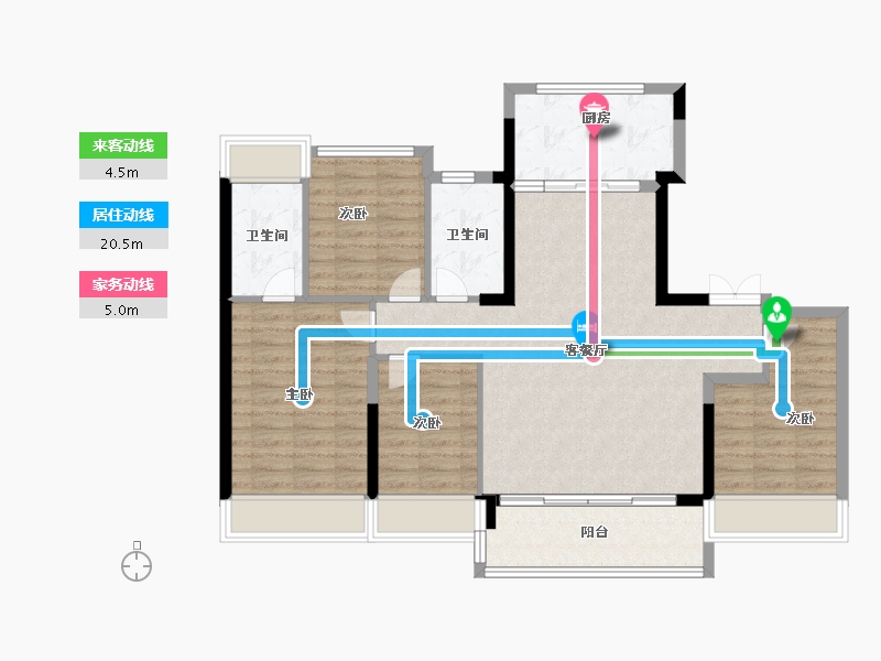 广东省-深圳市-万科未来之光-100.00-户型库-动静线