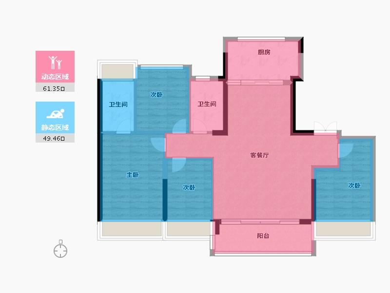 广东省-深圳市-万科未来之光-100.00-户型库-动静分区