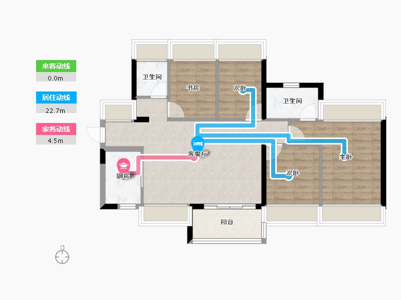 广东省-深圳市-招商蛇口会展湾雍境-80.48-户型库-动静线