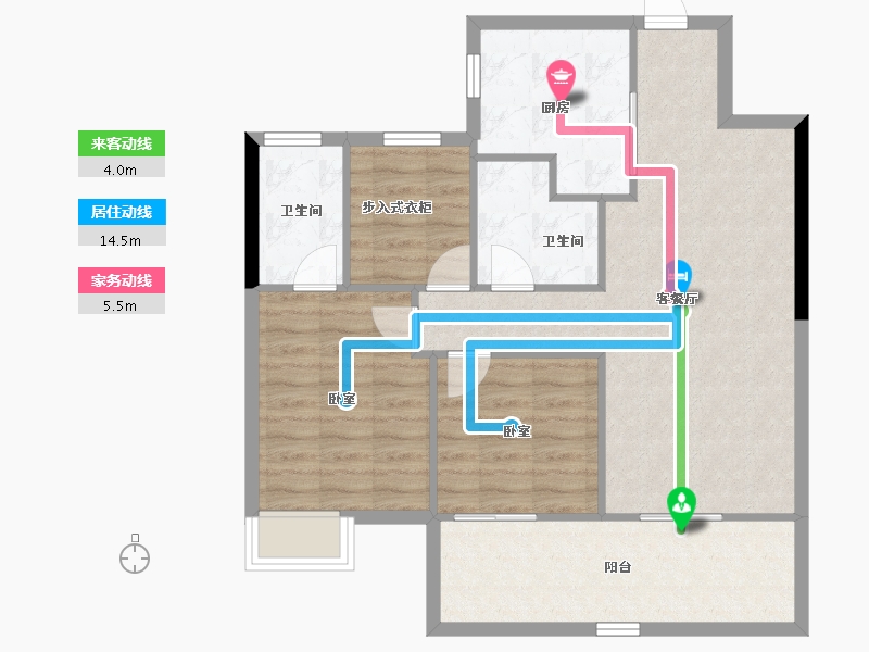 湖南省-长沙市-保利长交锦上-84.22-户型库-动静线