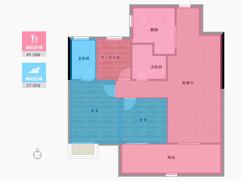 湖南省-长沙市-保利长交锦上-84.22-户型库-动静分区