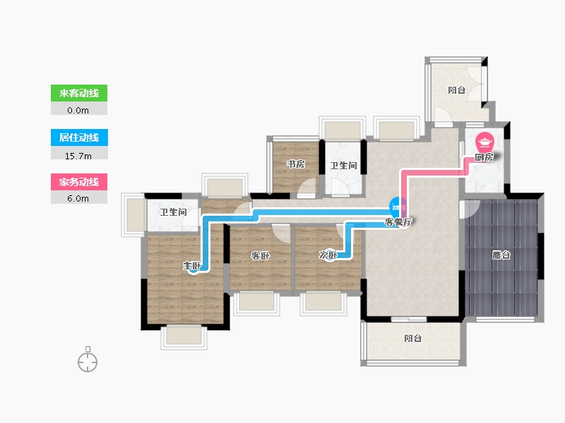 广东省-惠州市-金裕星河丹堤-110.49-户型库-动静线