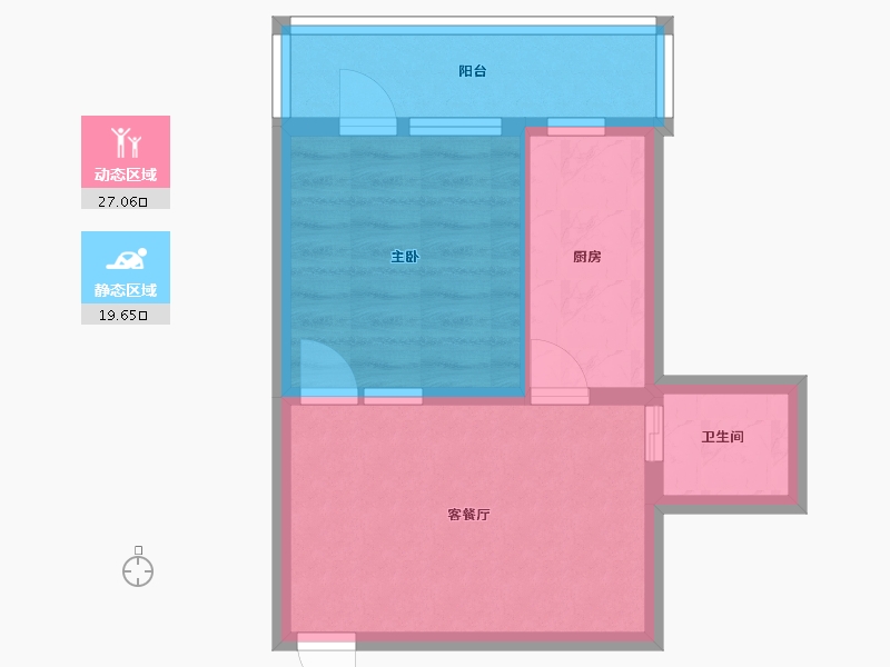 北京-北京市-花家地一区-39.00-户型库-动静分区