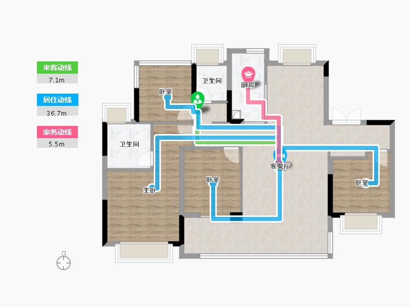 安徽省-合肥市-和顺保利越秀和悦云锦-114.15-户型库-动静线