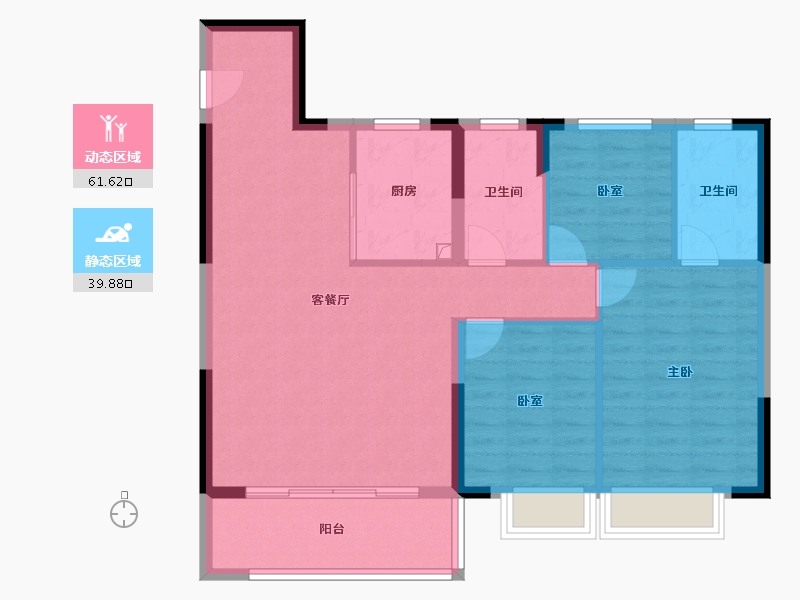 浙江省-宁波市-映樾府-92.00-户型库-动静分区