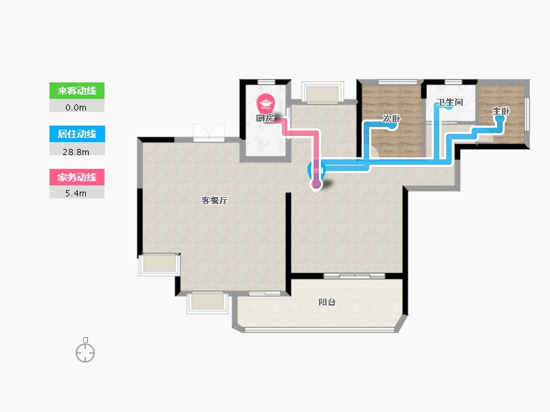 广东省-惠州市-中海龙湖臻如府-131.20-户型库-动静线