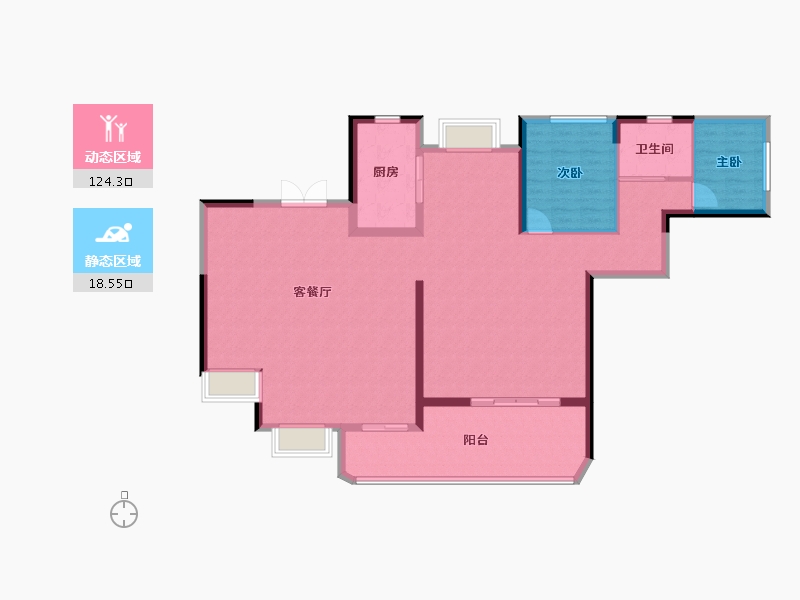 广东省-惠州市-中海龙湖臻如府-131.20-户型库-动静分区