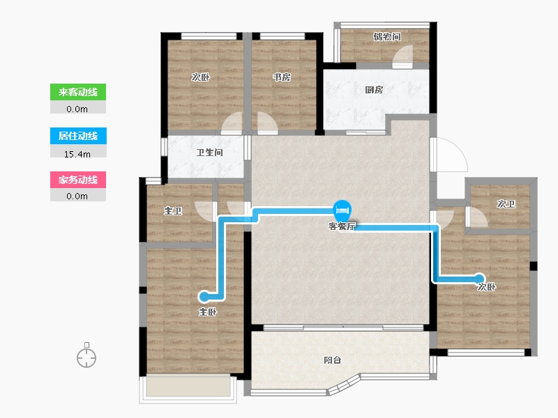 四川省-成都市-空港发展云璟铂樾-132.89-户型库-动静线