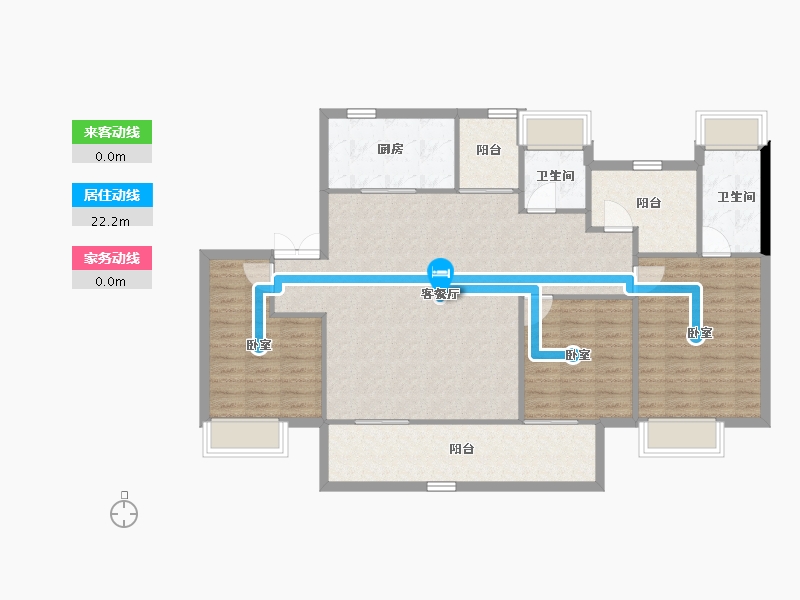 湖南省-长沙市-中国铁建・瀚澜湾-114.60-户型库-动静线