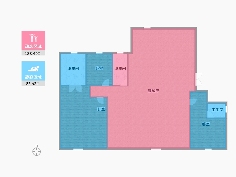 浙江省-温州市-华润置地温州瑞府-201.03-户型库-动静分区