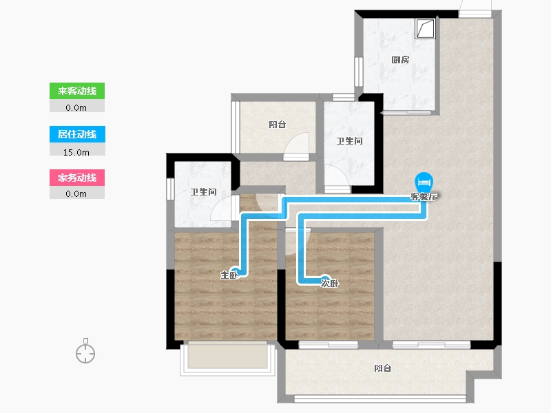 广东省-佛山市-中建壹品鄂旅投东湖学府-82.29-户型库-动静线