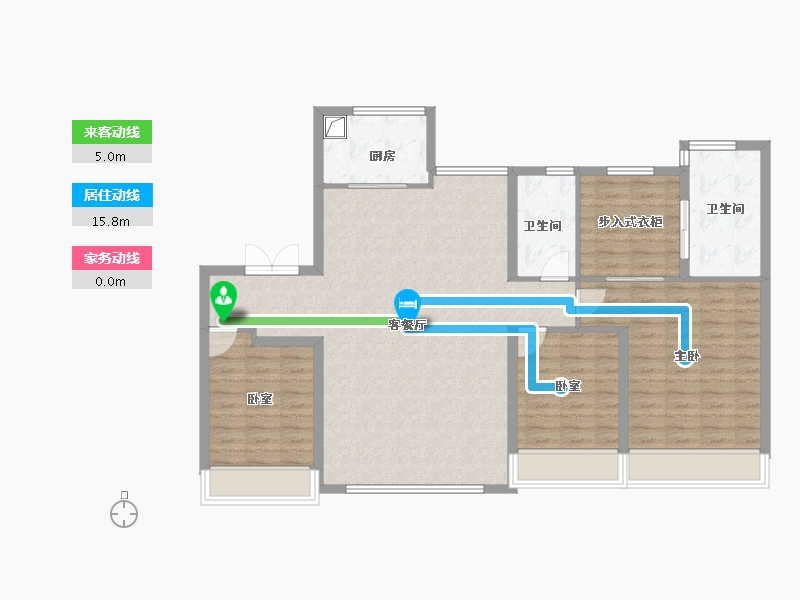 天津-天津市-龙湖·青云阙-114.32-户型库-动静线