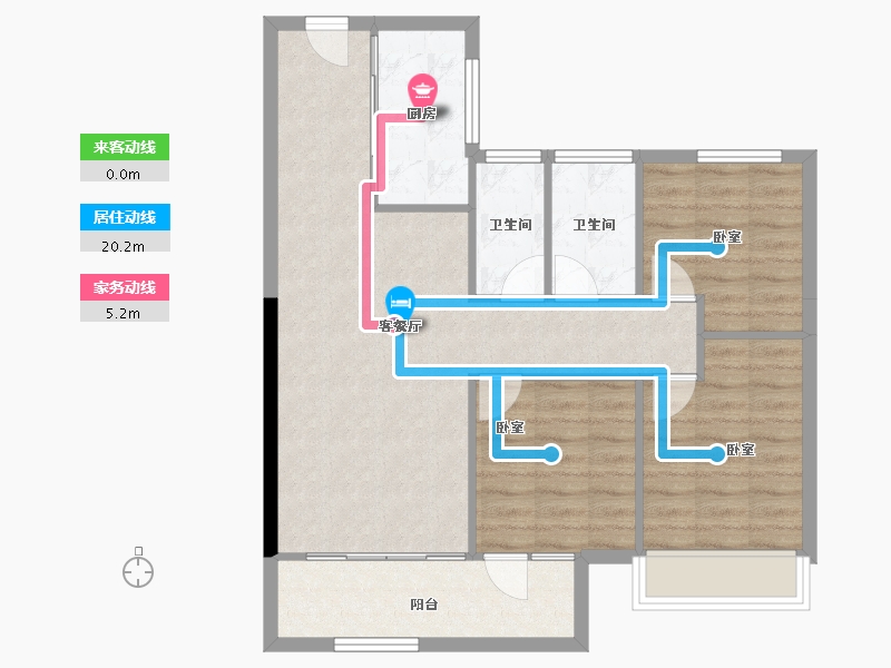 湖北省-武汉市-新城桃李郡-80.77-户型库-动静线