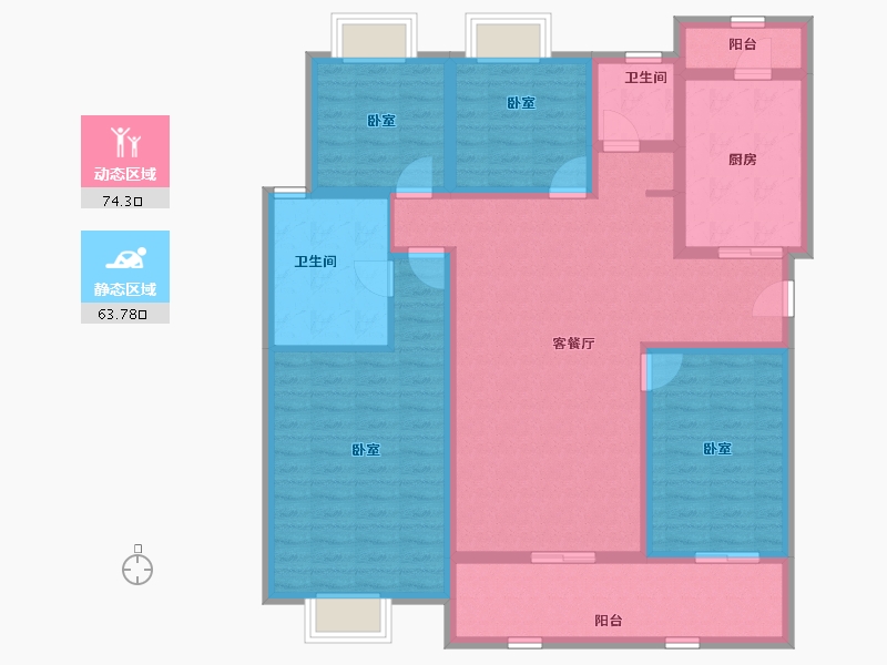 重庆-undefined-保利天珺-123.11-户型库-动静分区