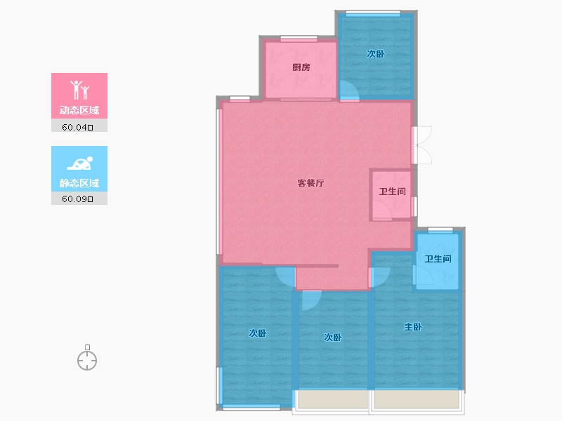 浙江省-温州市-东厦滨江上品-109.27-户型库-动静分区