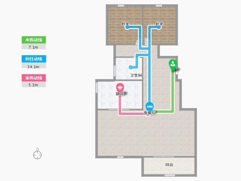 河南省-郑州市-万科·荣成云图-160.49-户型库-动静线