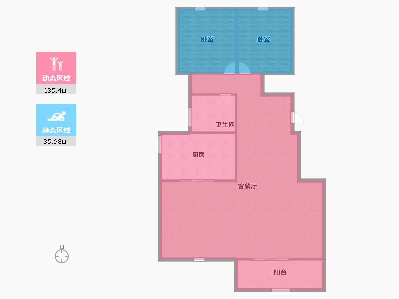 河南省-郑州市-万科·荣成云图-160.49-户型库-动静分区