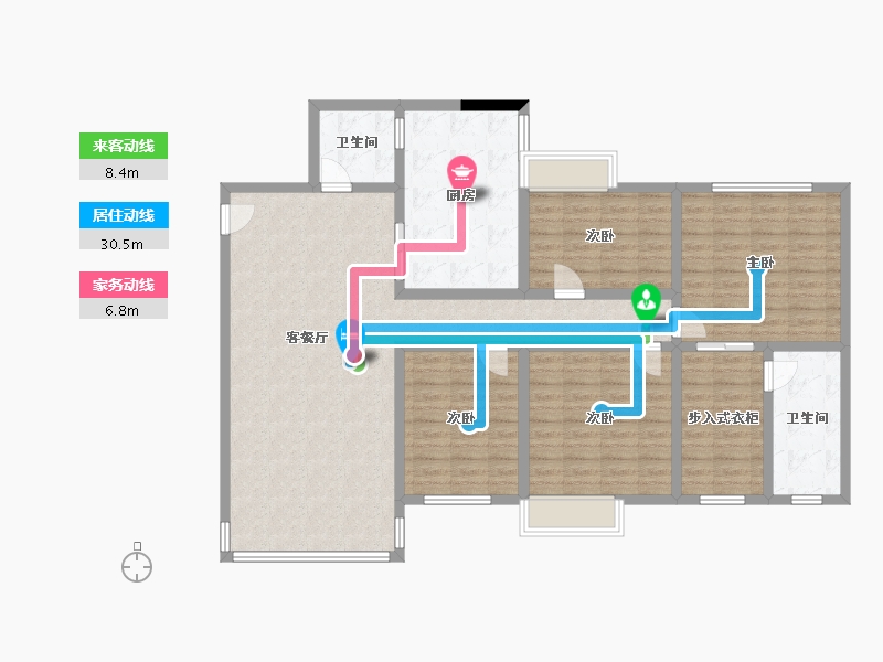 四川省-乐山市-春华上郡-142.40-户型库-动静线