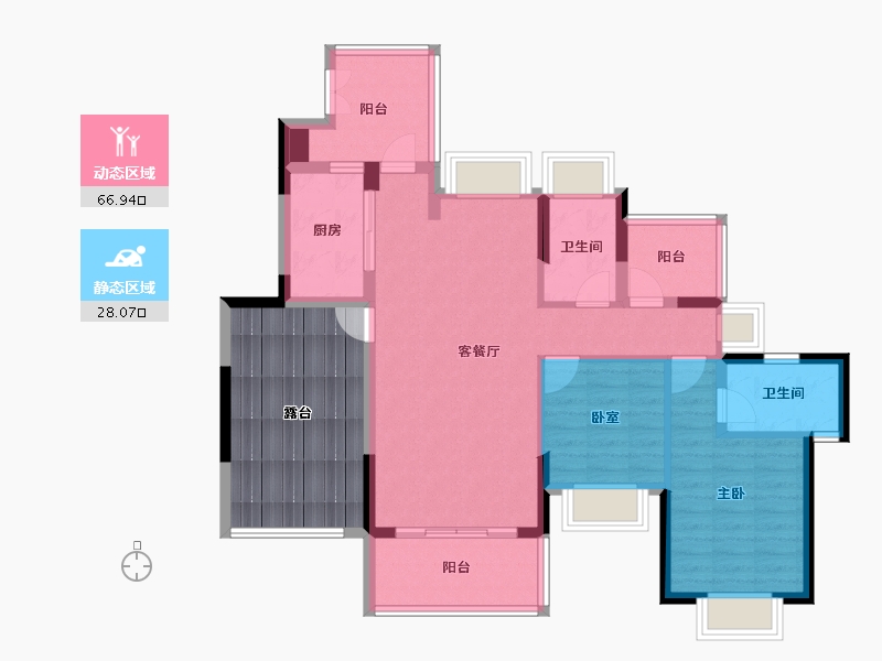 广东省-惠州市-金裕星河丹堤-99.89-户型库-动静分区