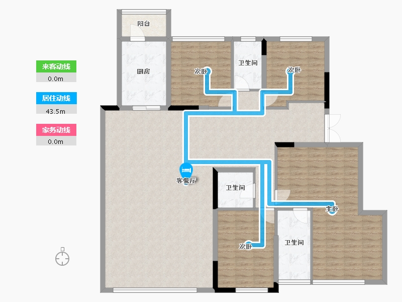 四川省-成都市-建发天府养云-163.67-户型库-动静线