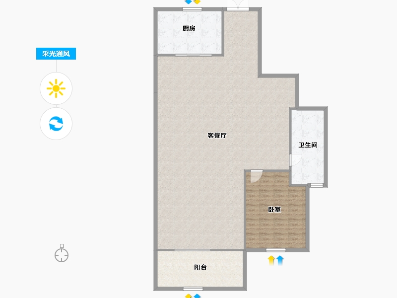 湖南省-长沙市-中国铁建·梦想·龙隐台-158.56-户型库-采光通风