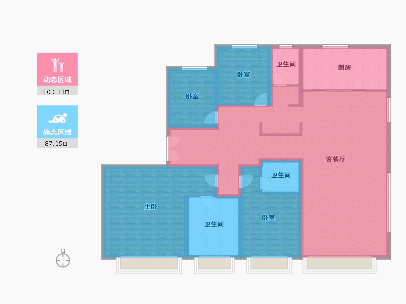 河北省-保定市-春江锦上-173.26-户型库-动静分区