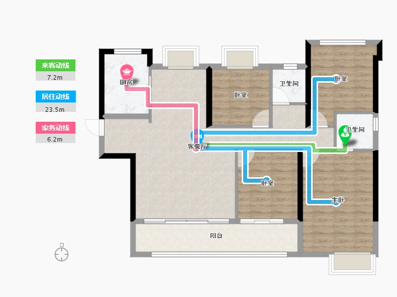 福建省-漳州市-建发西湖泊月-100.00-户型库-动静线