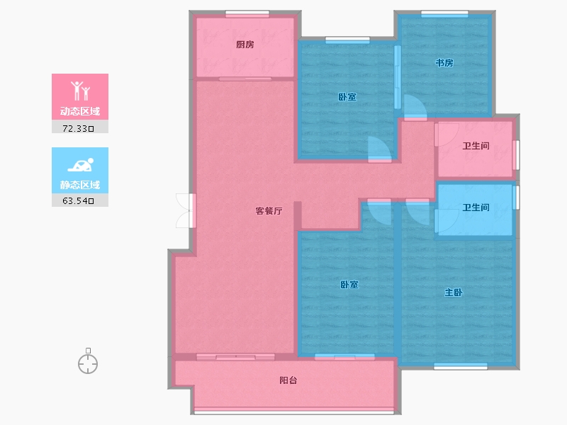 江苏省-镇江市-悦泰·悦河湾-122.59-户型库-动静分区