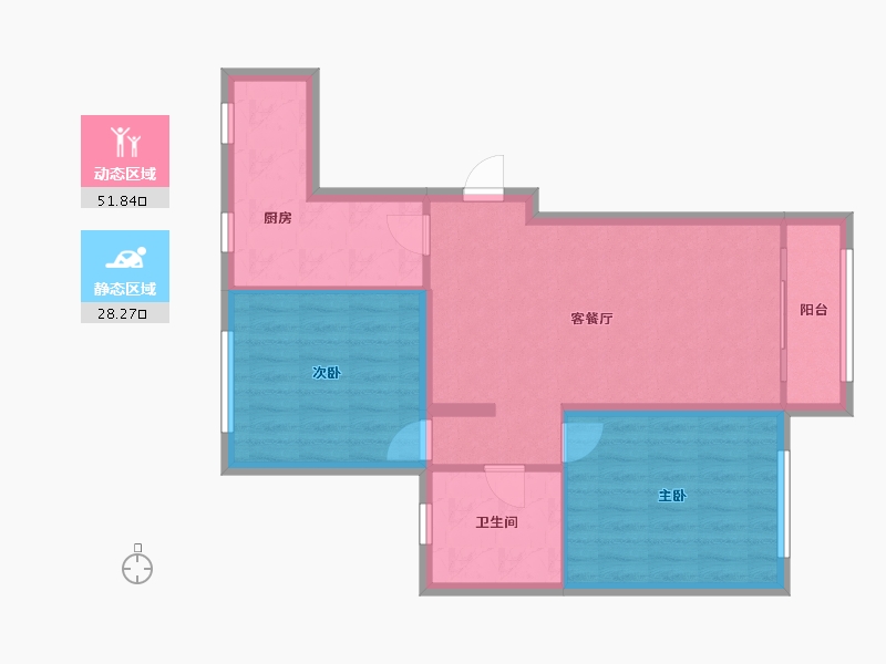 北京-北京市-优品园-72.00-户型库-动静分区