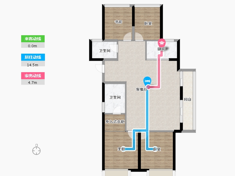 陕西省-西安市-翡丽西安-104.03-户型库-动静线