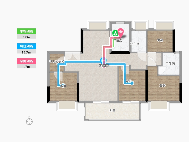 福建省-宁德市-左海望悦-99.00-户型库-动静线