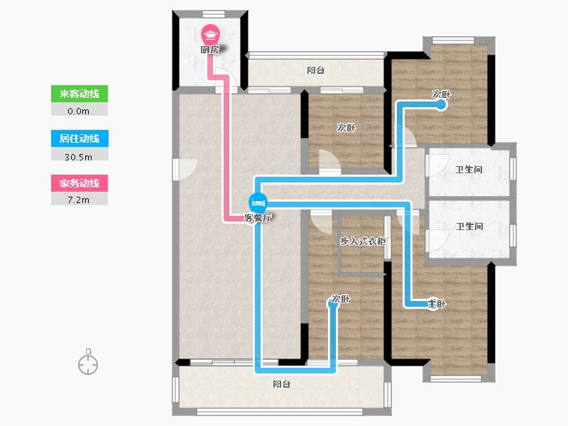 河南省-驻马店市-王府一号-122.00-户型库-动静线