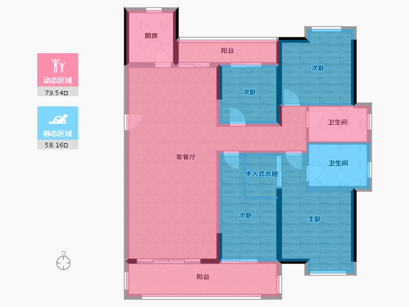 河南省-驻马店市-王府一号-122.00-户型库-动静分区