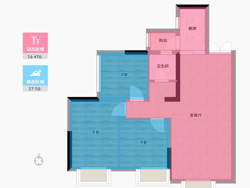 四川省-成都市-望庭学苑-59.33-户型库-动静分区