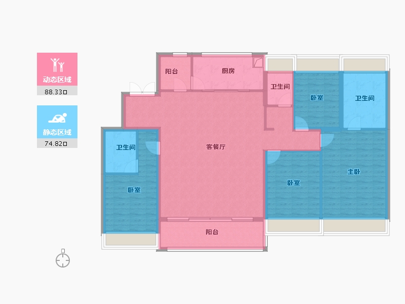 江苏省-苏州市-华润置地·润樾江南-149.00-户型库-动静分区