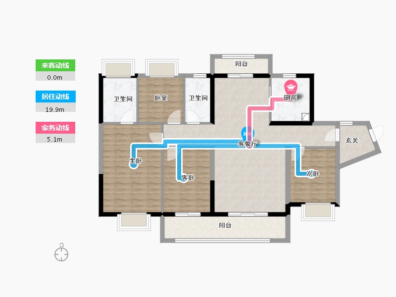 广东省-佛山市-中建壹品鄂旅投东湖学府-115.21-户型库-动静线