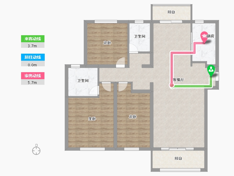 湖北省-武汉市-正商书香华府-104.00-户型库-动静线