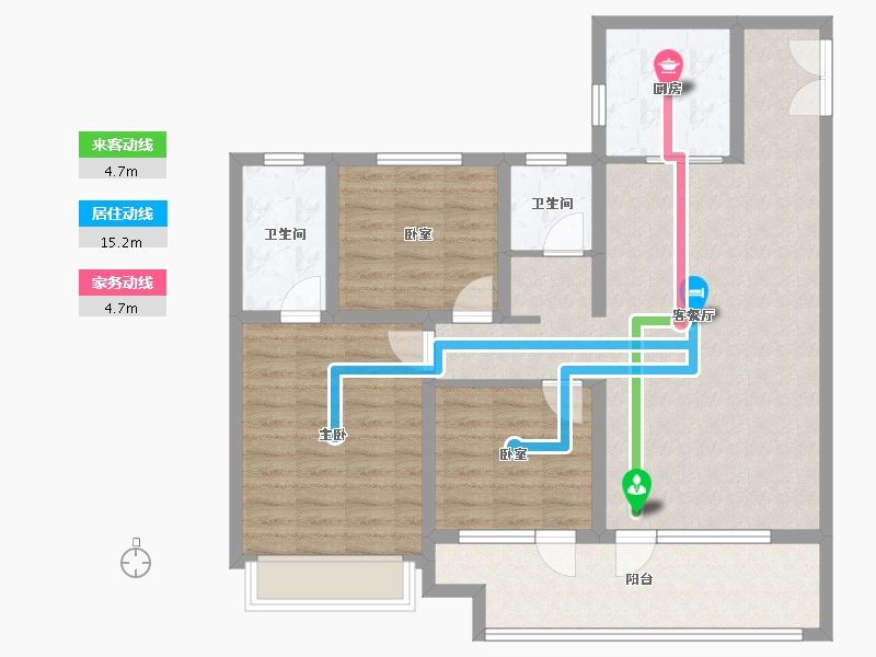 山东省-青岛市-融海·启城-100.69-户型库-动静线