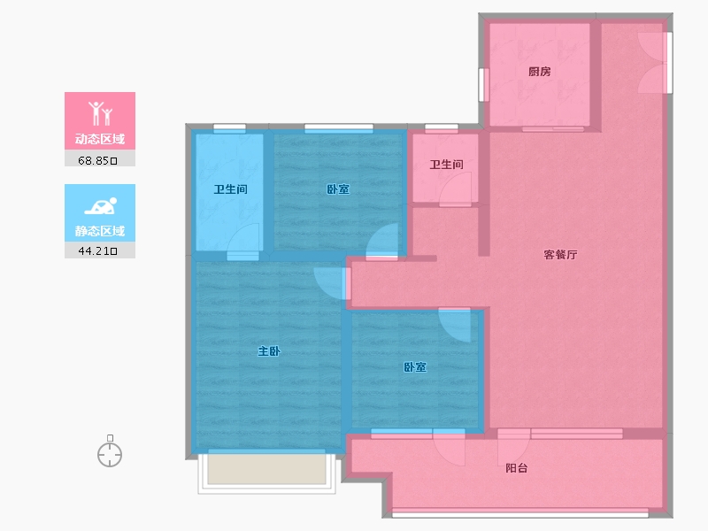 山东省-青岛市-融海·启城-100.69-户型库-动静分区