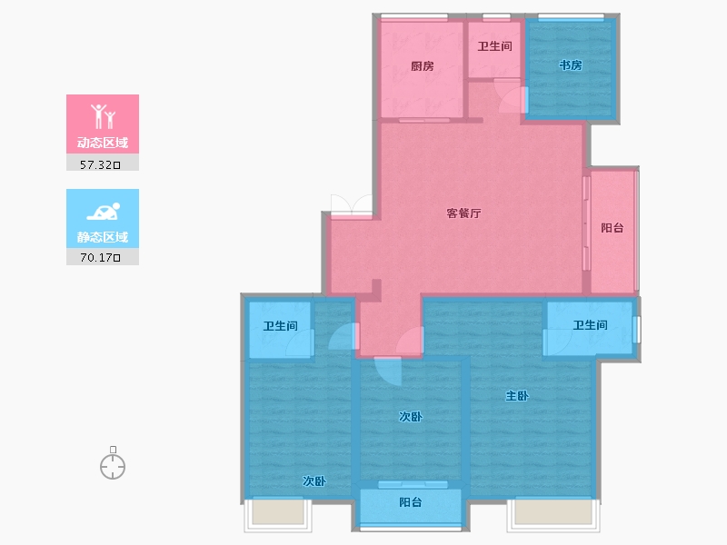 浙江省-温州市-锦园-114.00-户型库-动静分区