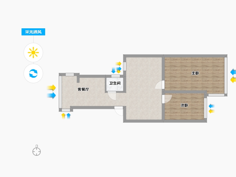 山东省-济南市-山东中医药大学二宿舍-67.00-户型库-采光通风