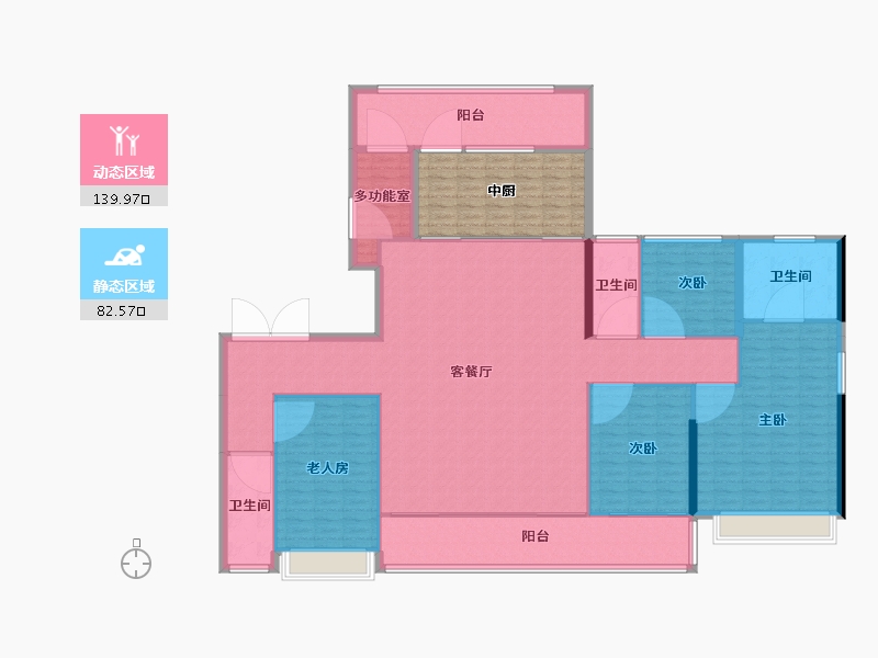 浙江省-温州市-招商保利城发天樾玺二期-224.00-户型库-动静分区