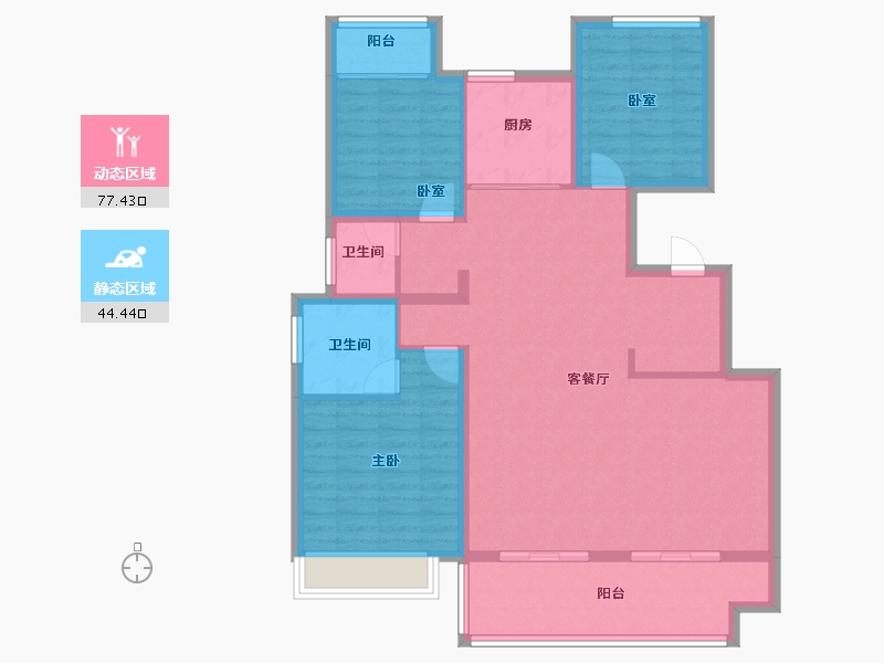 河南省-周口市-商水城投·金玥湾-110.37-户型库-动静分区