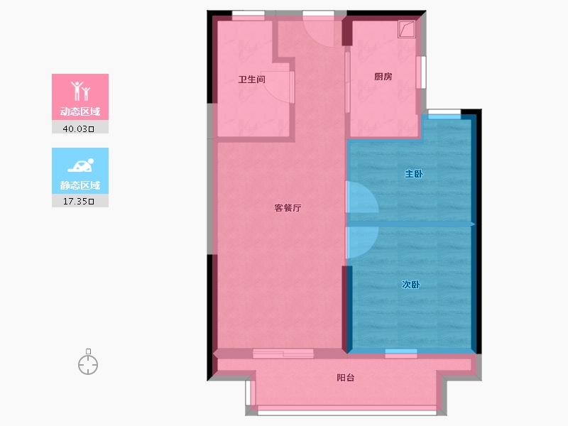 福建省-福州市-华润海湾润城-50.40-户型库-动静分区