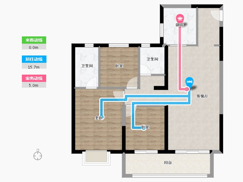 陕西省-咸阳市-国润当代境MOM∧-92.80-户型库-动静线