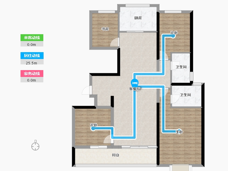 陕西省-西安市-翡丽西安-123.20-户型库-动静线