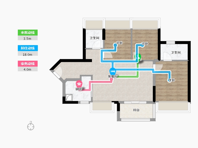 广东省-深圳市-深圳前海·华发冰雪世界·华发新城-68.00-户型库-动静线