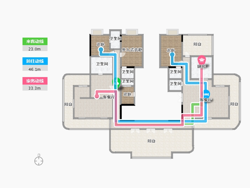 四川省-成都市-清凤鹿溪源-342.66-户型库-动静线